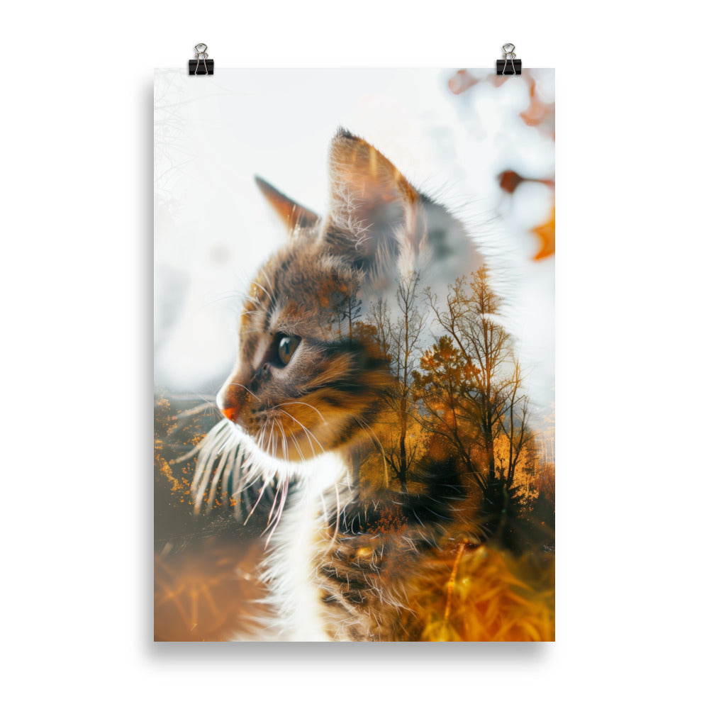 Double exposure kitten 1