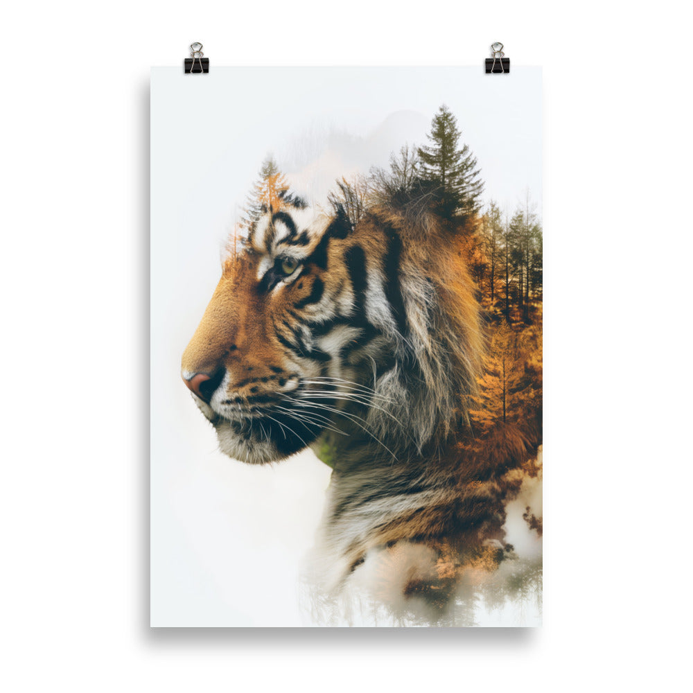 Double exposure tiger 1