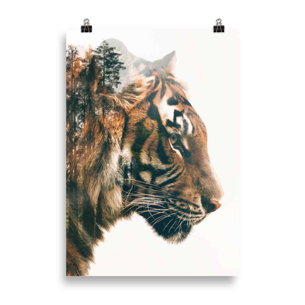 Double exposure tiger 2