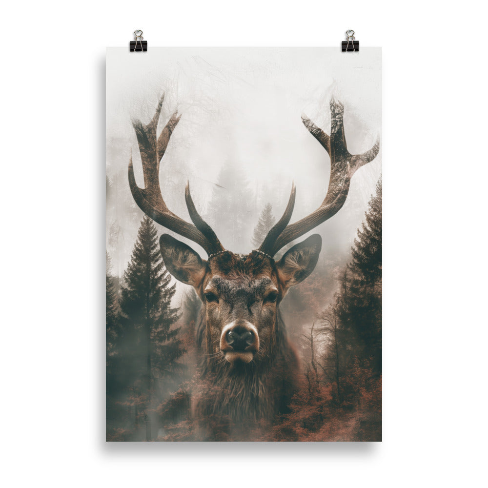 Double exposure deer 2