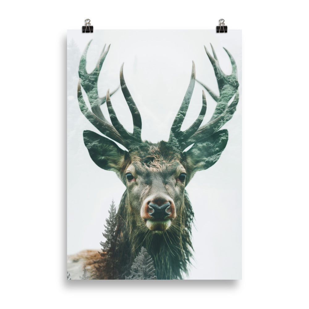 Double exposure deer 3