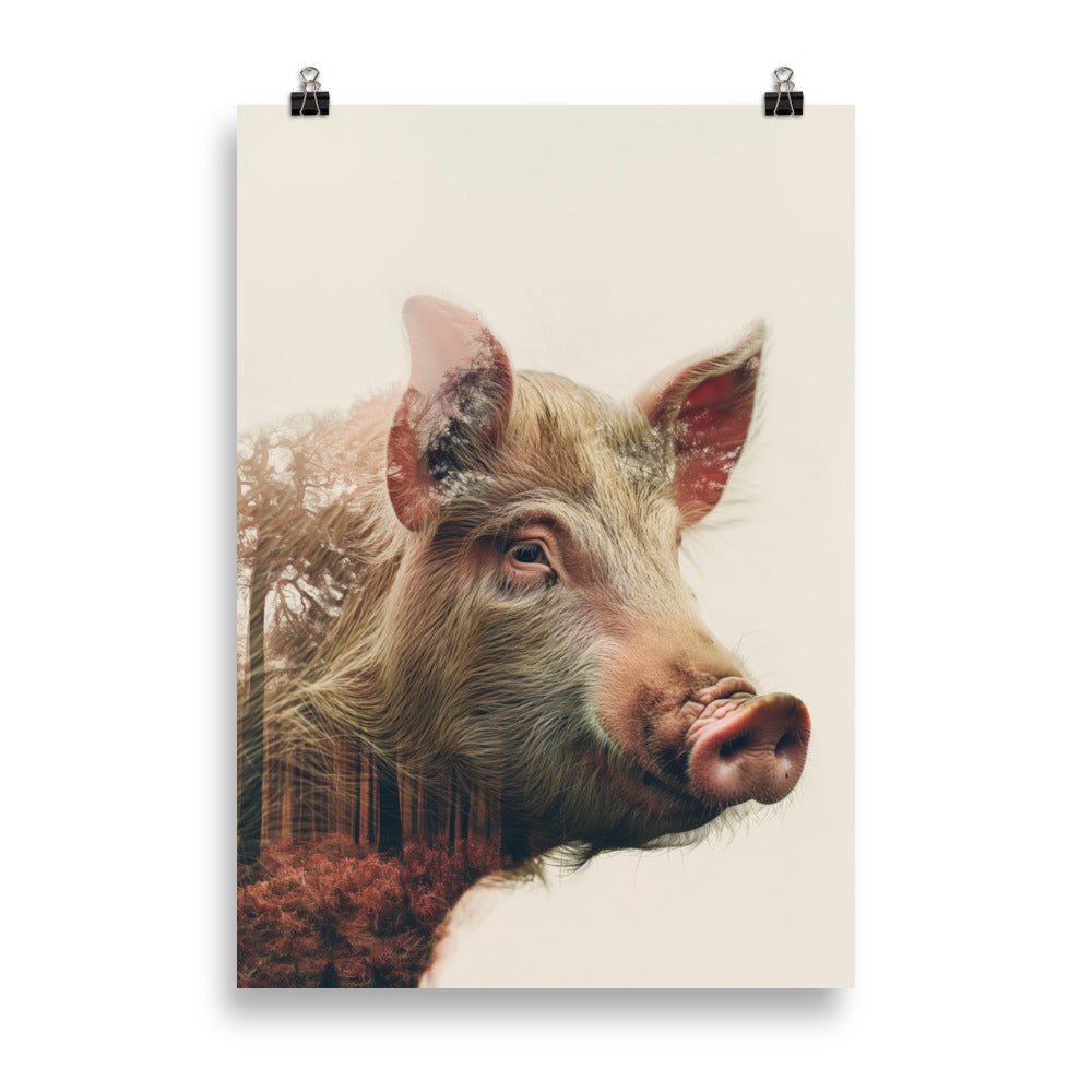 Double exposure pig 1