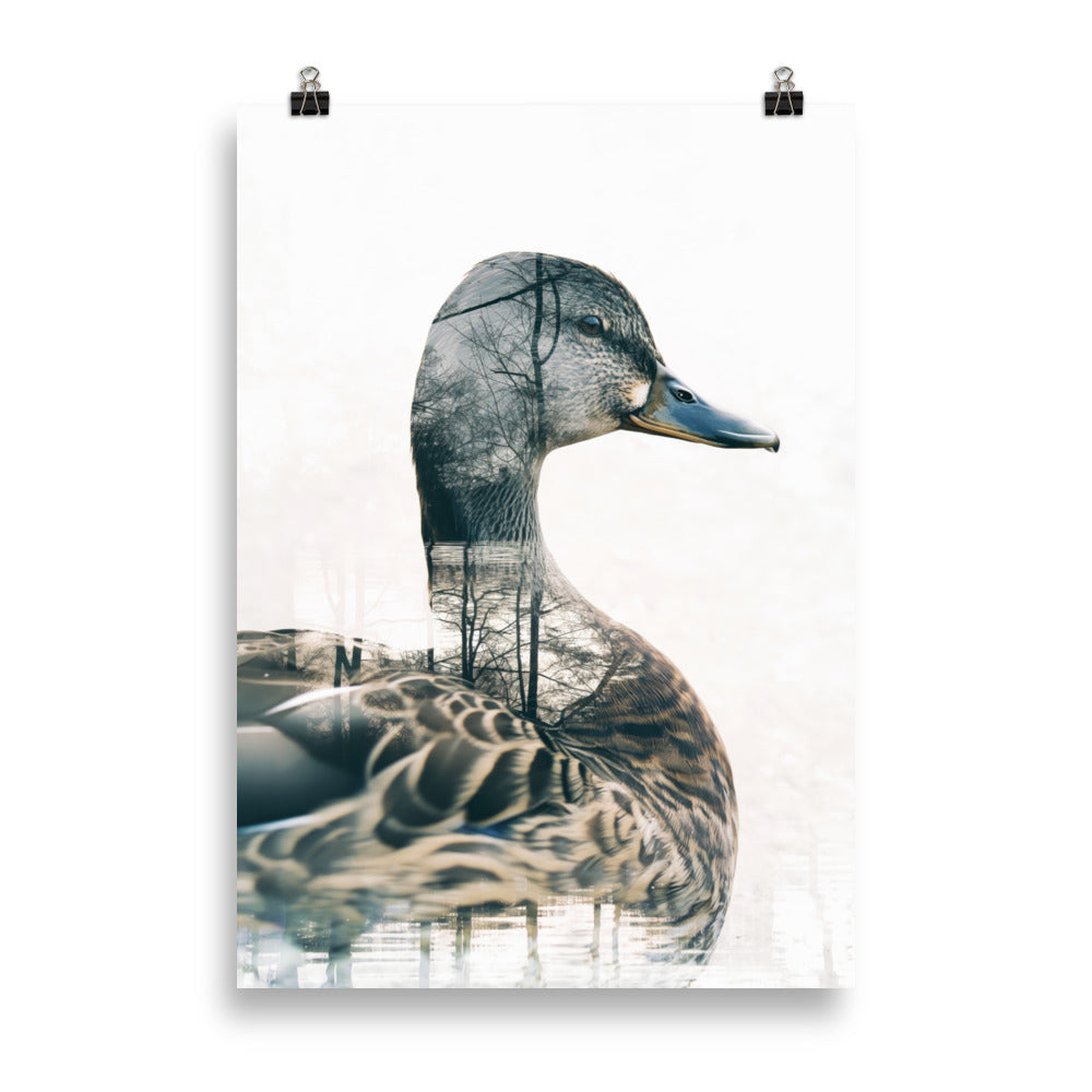Double exposure duck