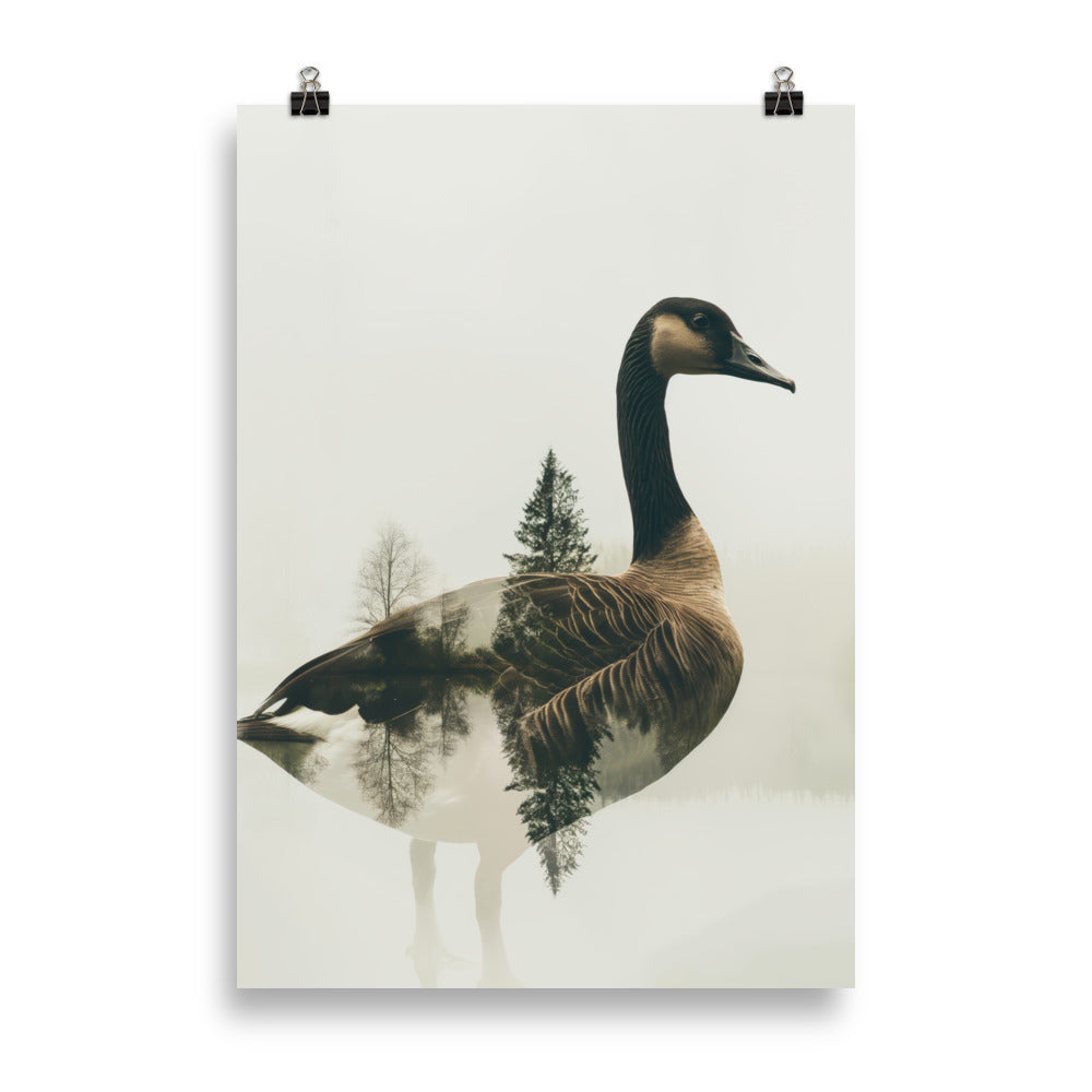 Double exposure goose
