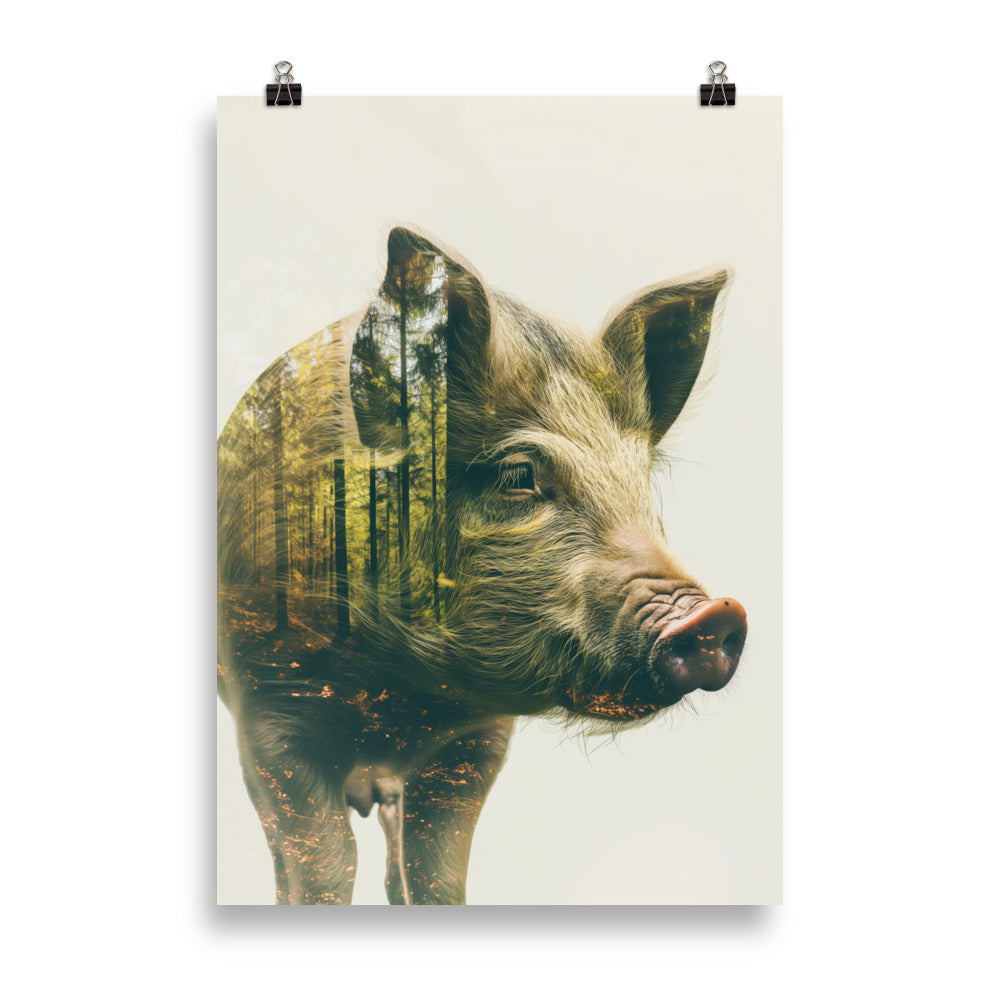 Double exposure pig 3