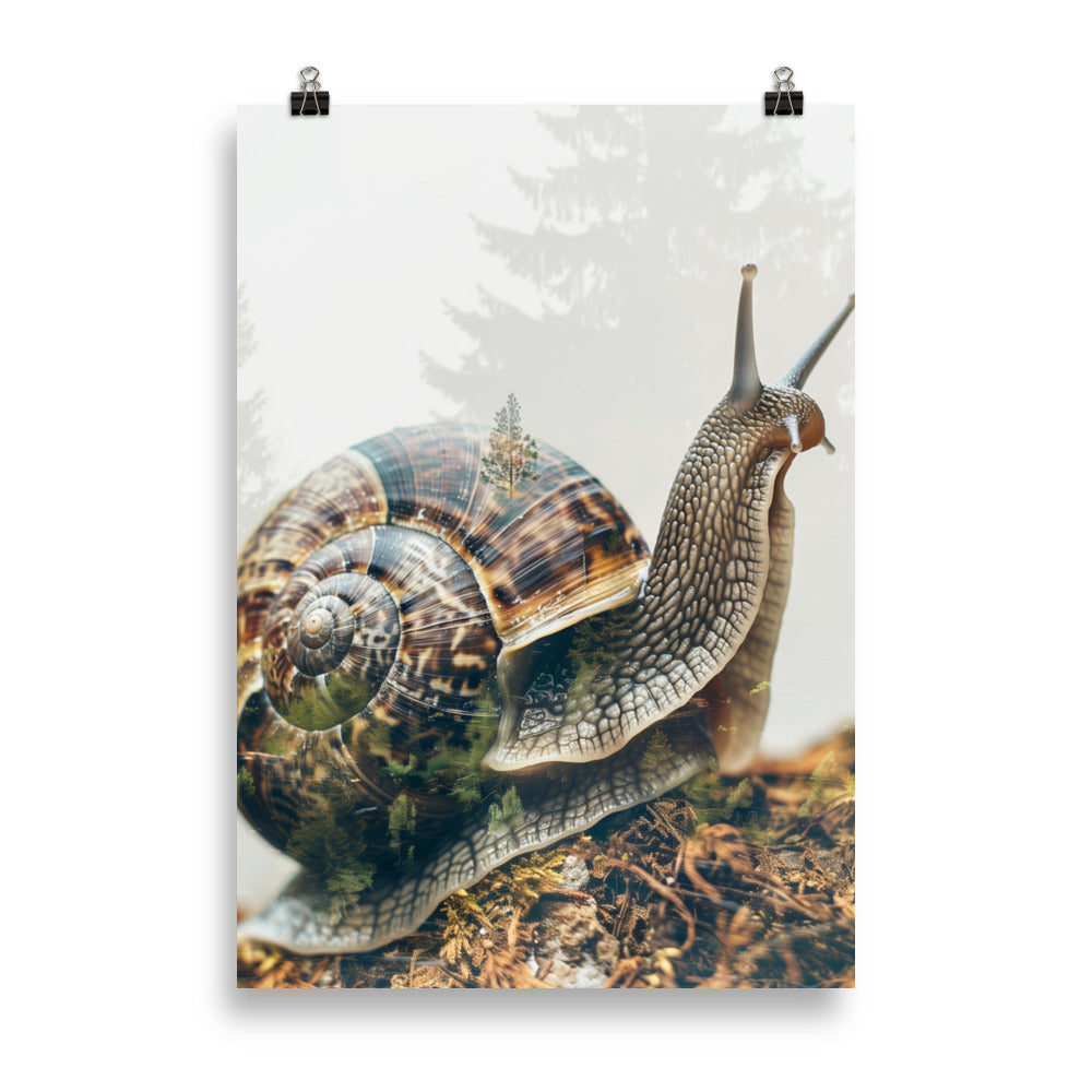 Double exposure snail