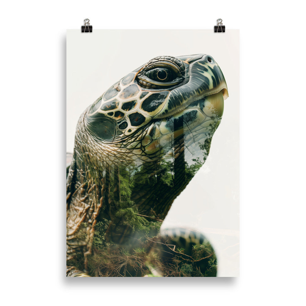 Double exposure turtle