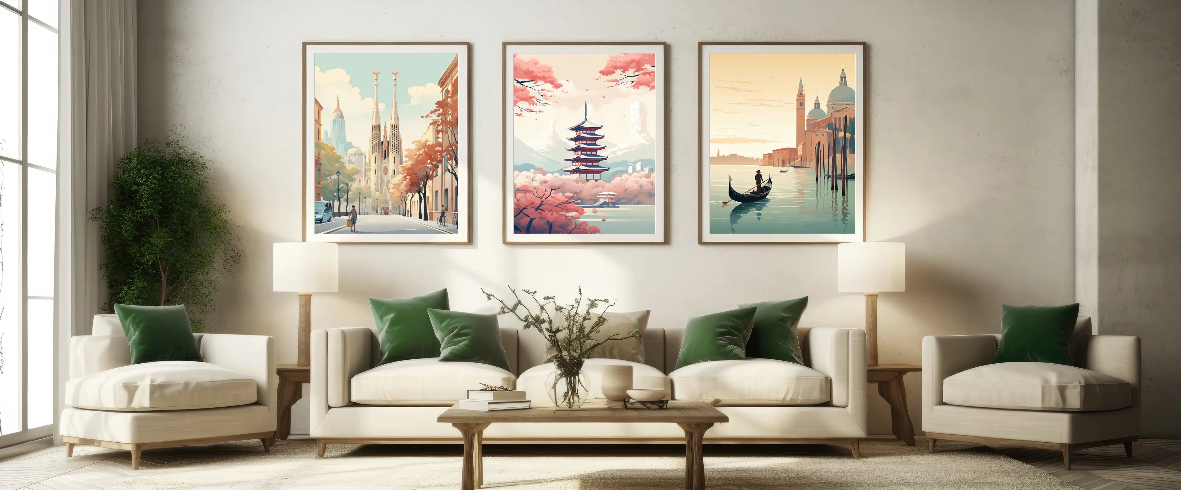 Travel poster without writing