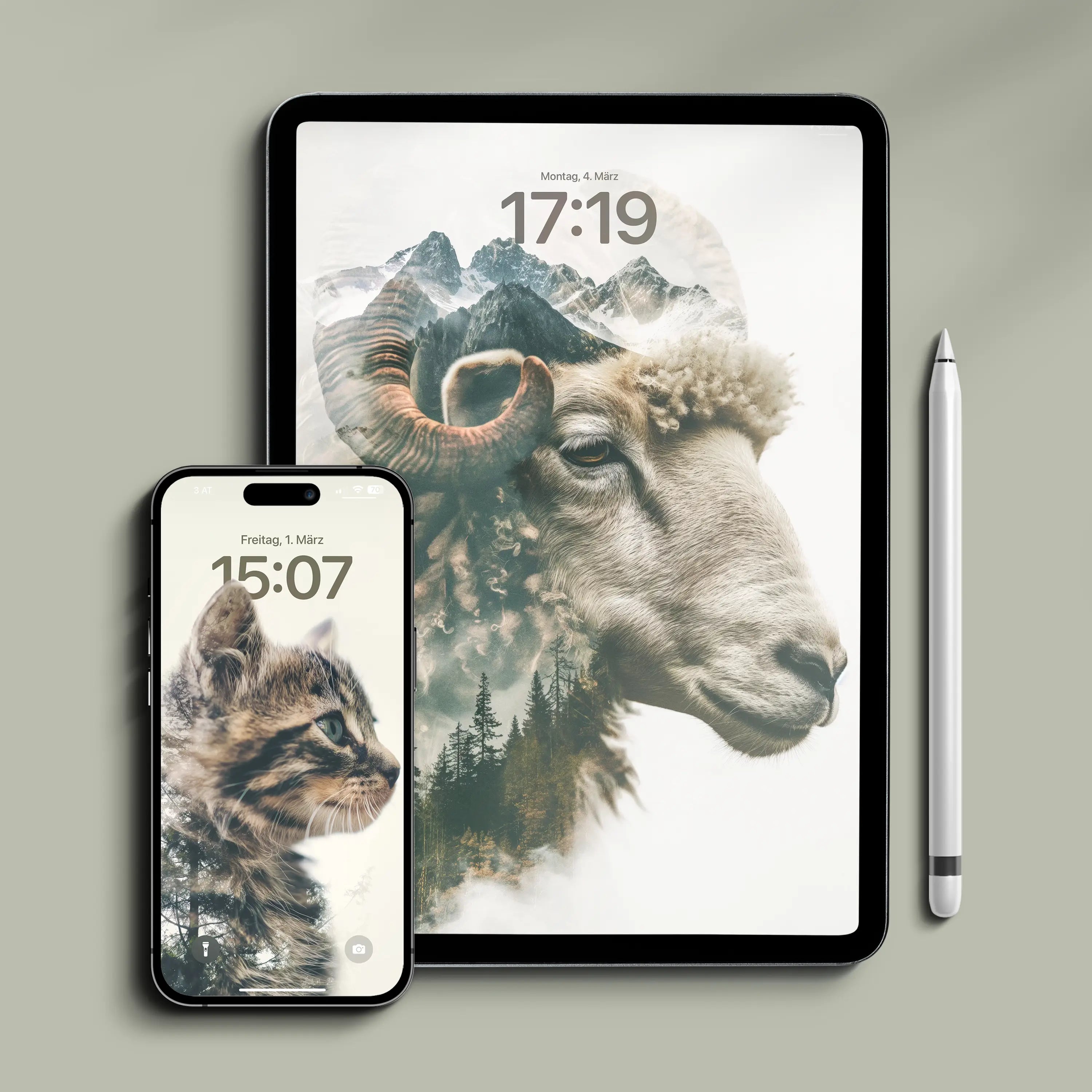 Doppelbelichtungen Hintergrundbilder Volume 1