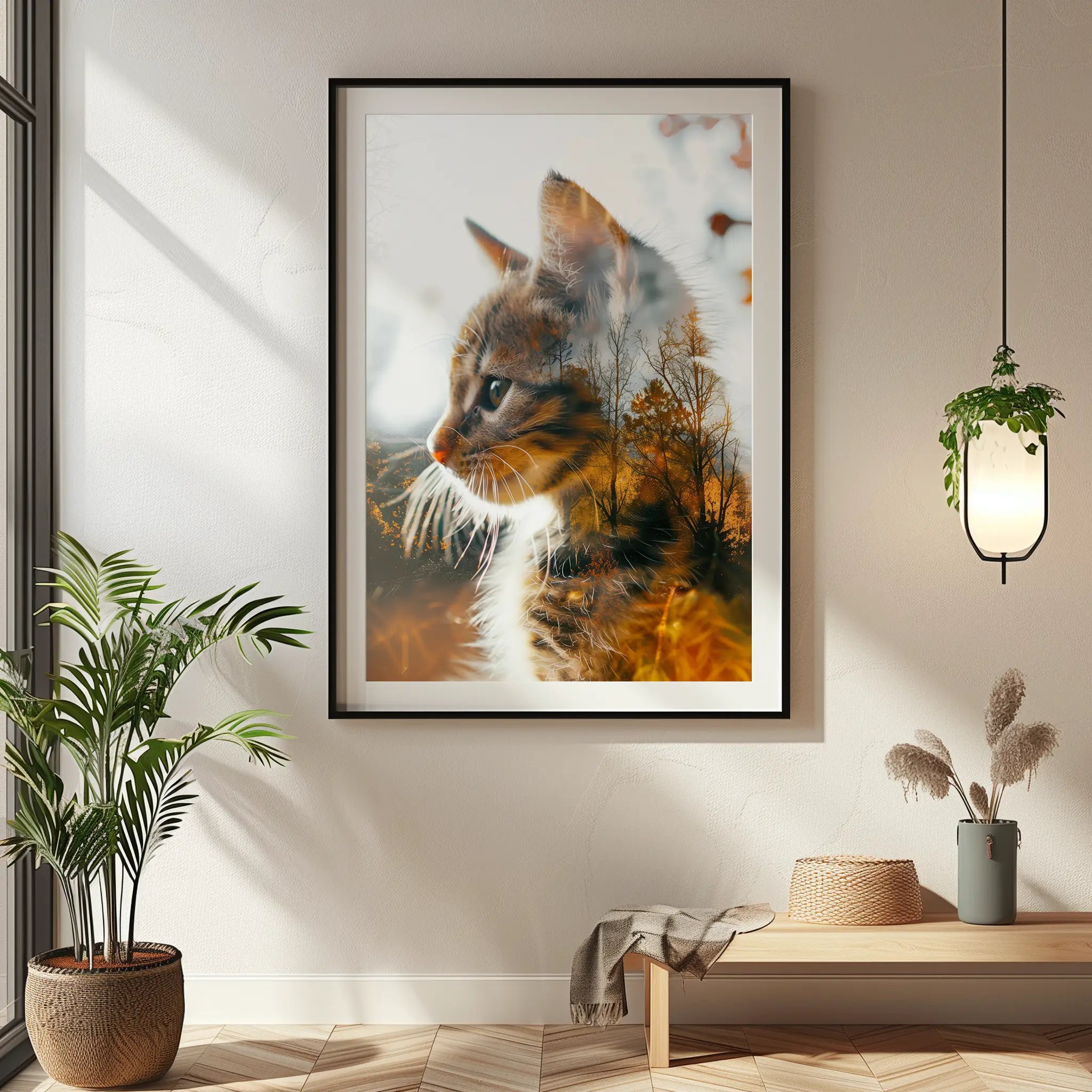 Double exposure kitten 1