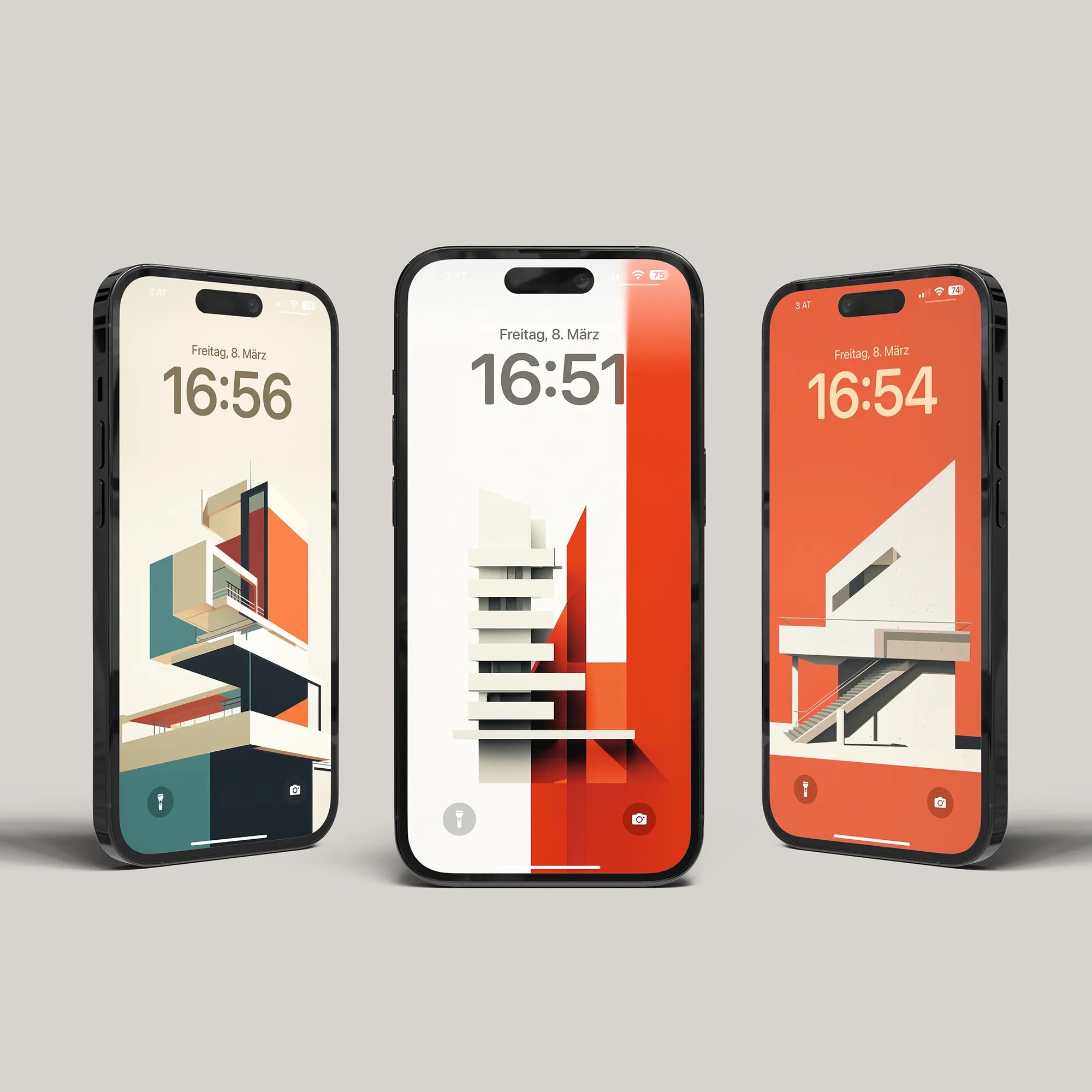 Mid-Century-Modern-Architektur Hintergrundbilder