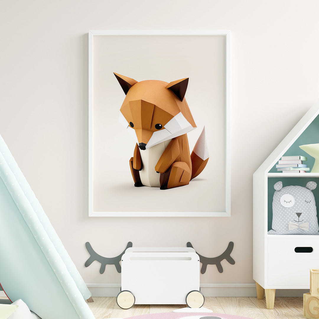 Origami Tierbabys - 9 druckbare Bildvorlagen
