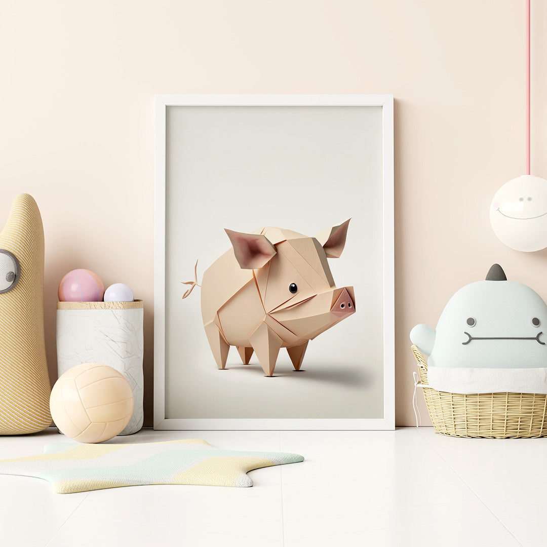 Origami Tierbabys - 9 druckbare Bildvorlagen