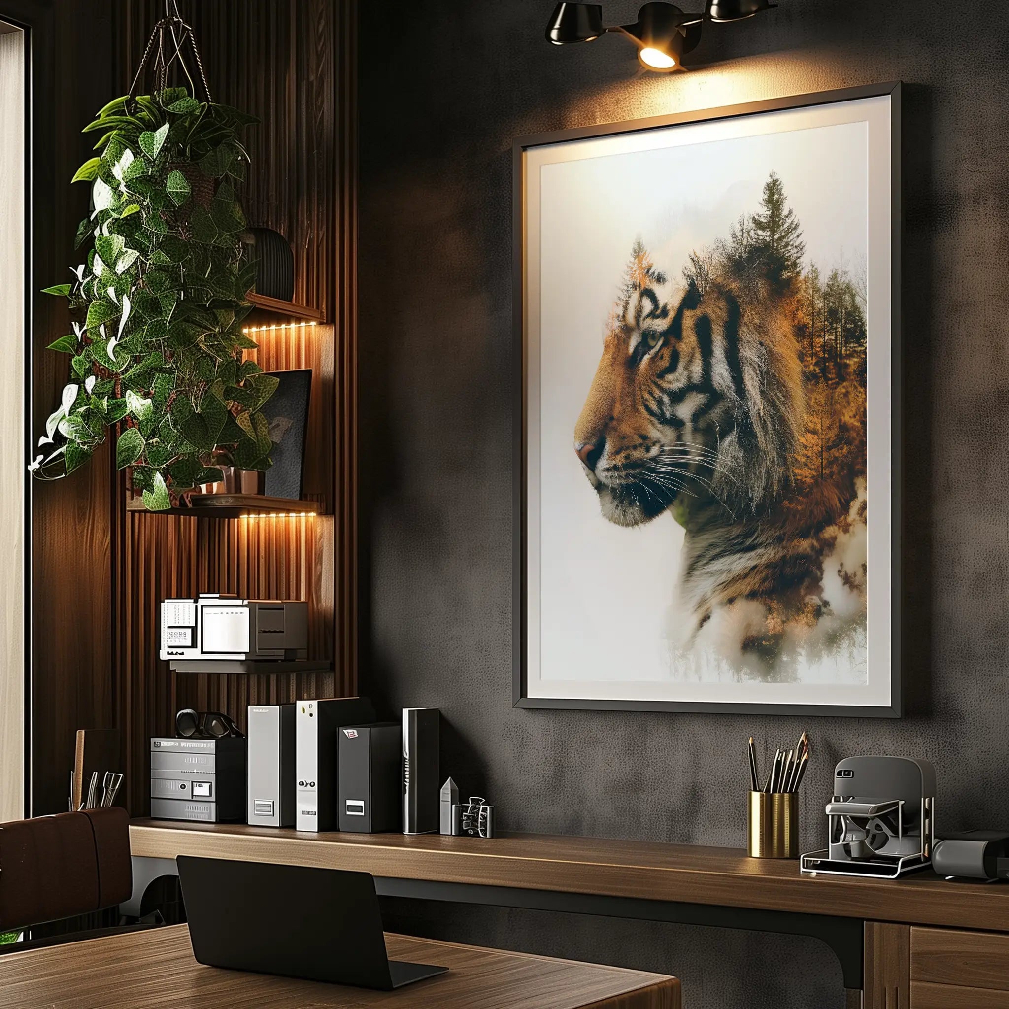 Double exposure tiger 1