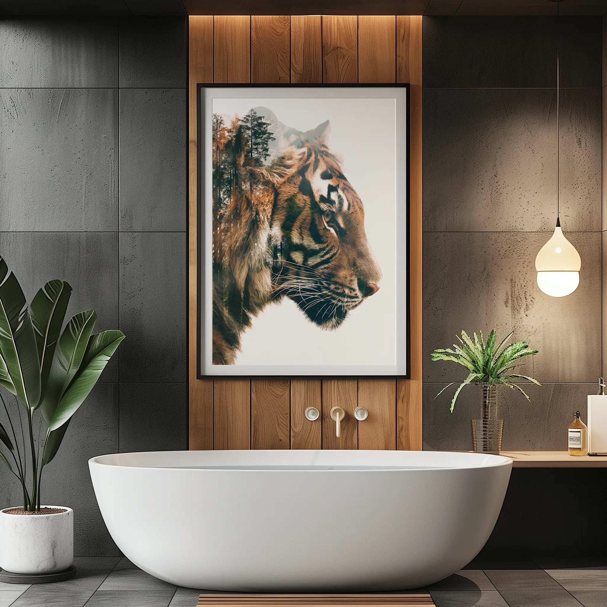 Double exposure tiger 2