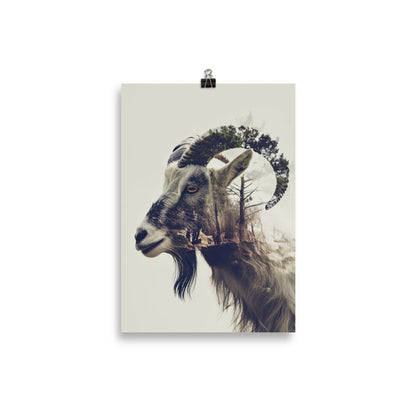 Double exposure goat
