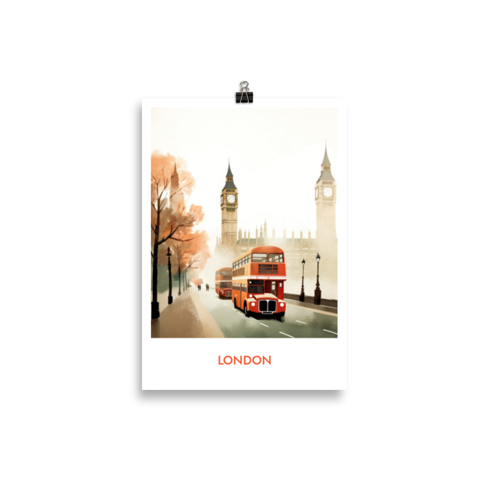 London - with writing