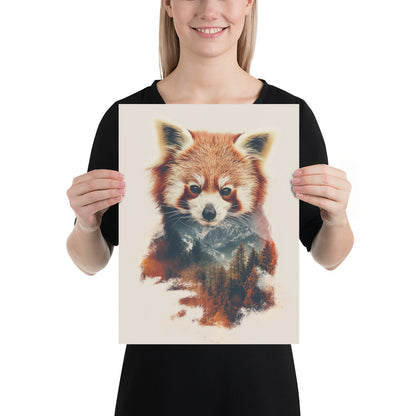 Double exposure red panda 2