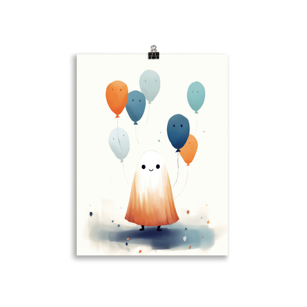 Ghost with balloons