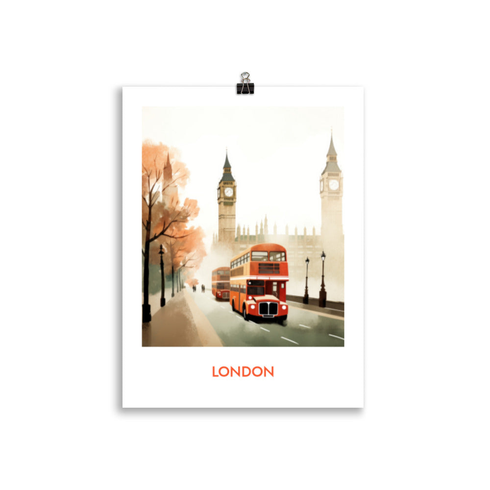 London - with writing