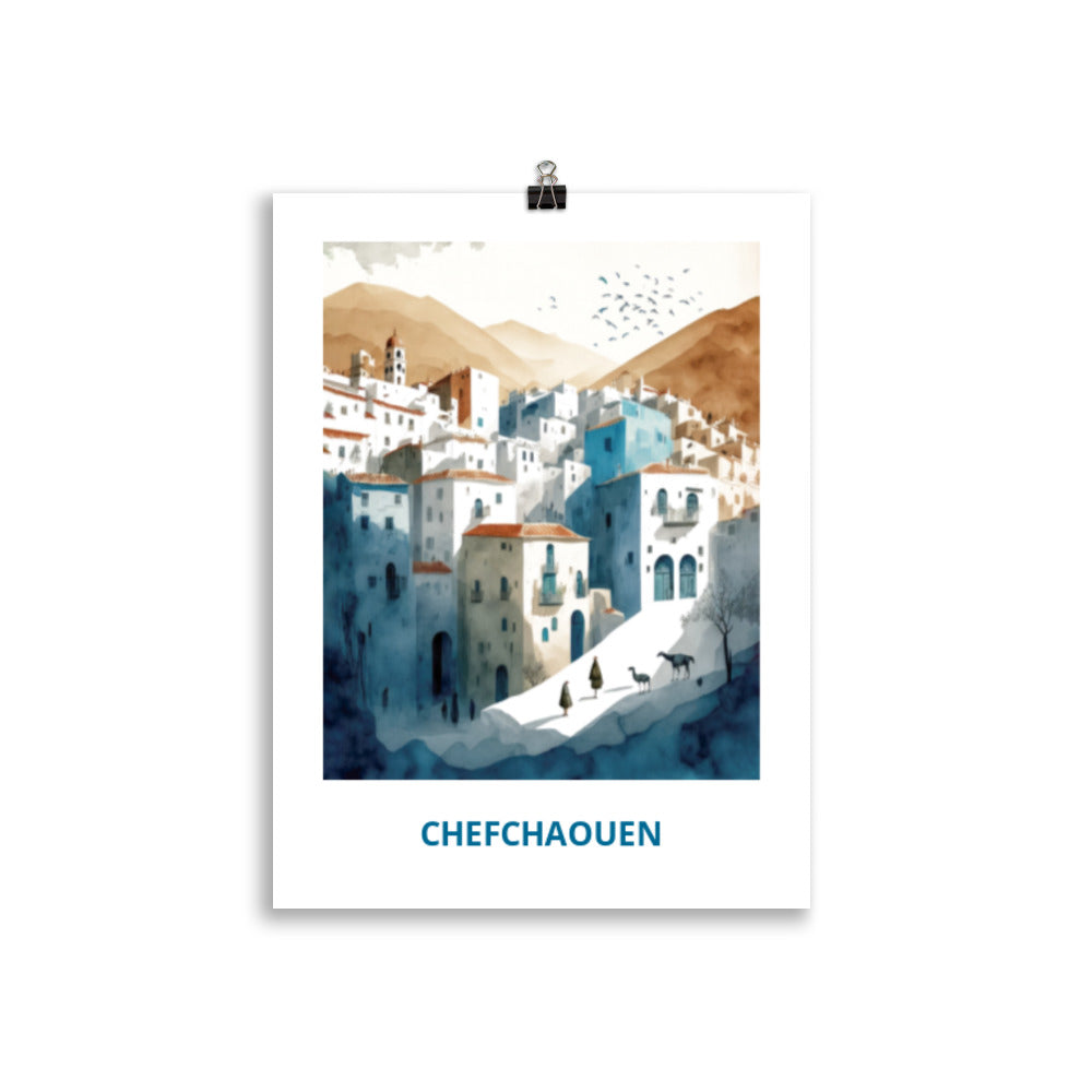 Chefchaouen - with writing