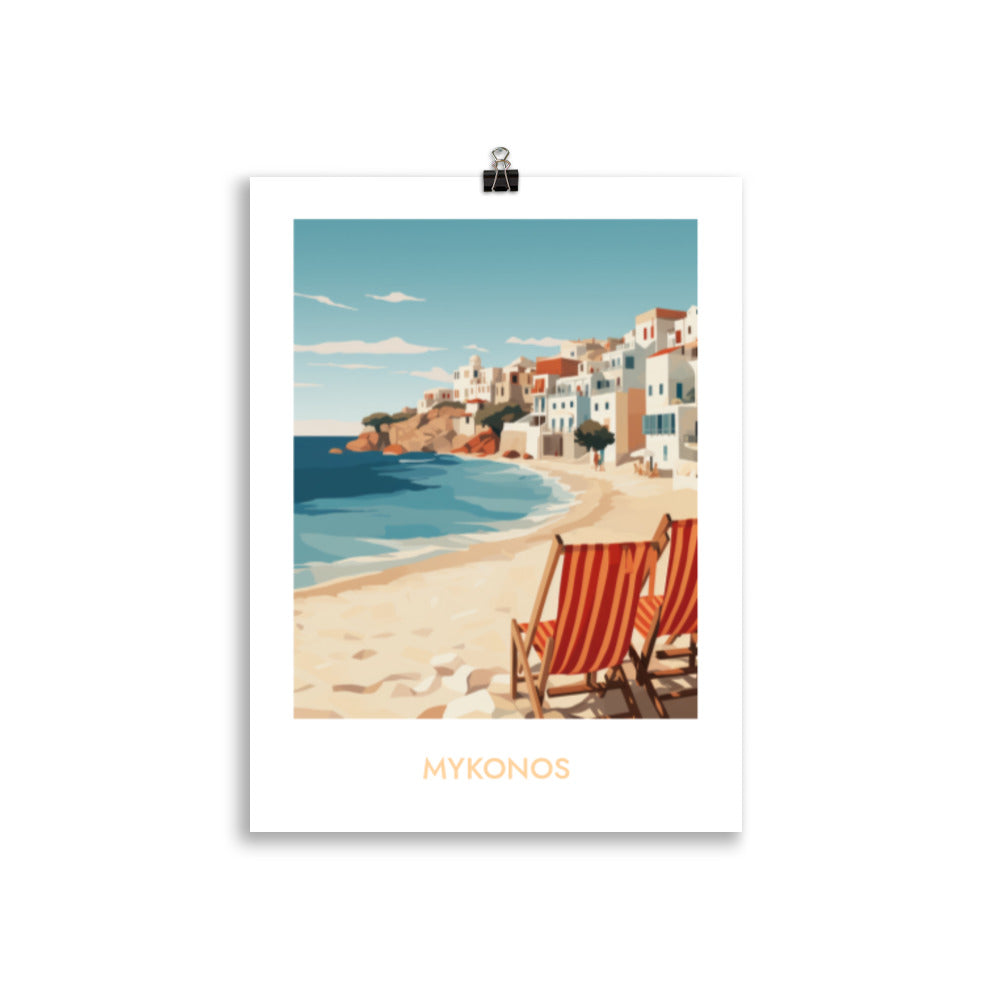 Mykonos - with writing