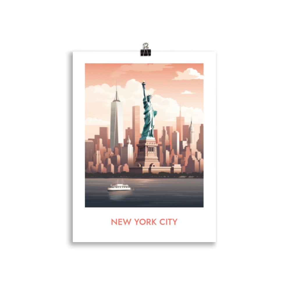 New York - avec écriture