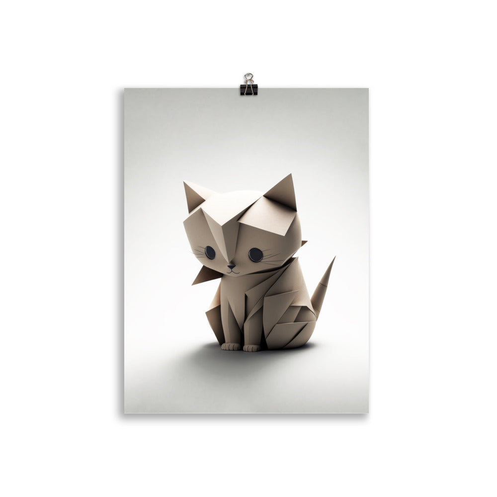 Origami Baby Katze