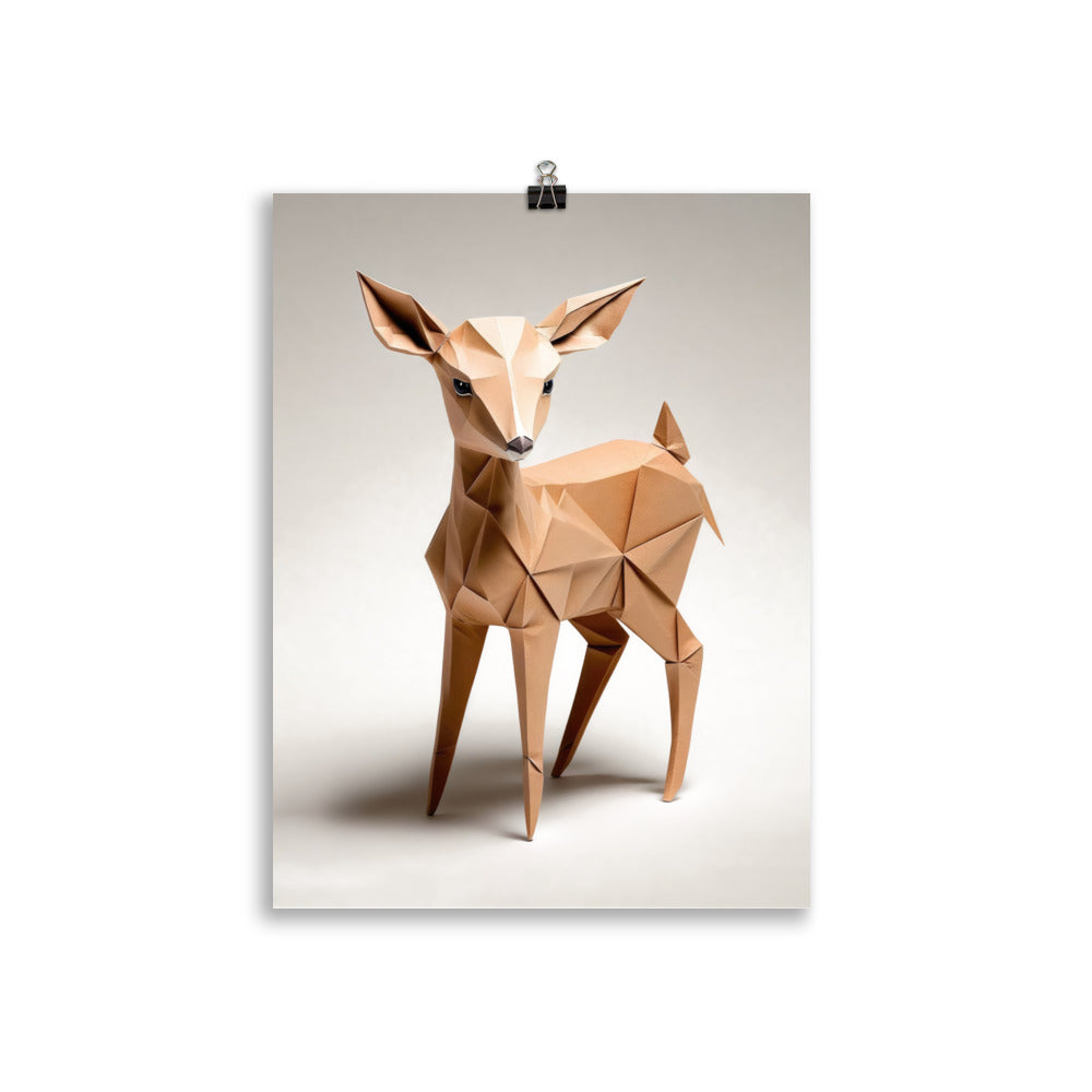 Origami fawn