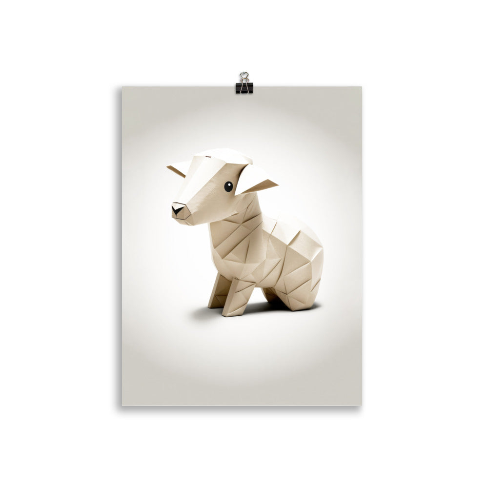 Bébé mouton en origami