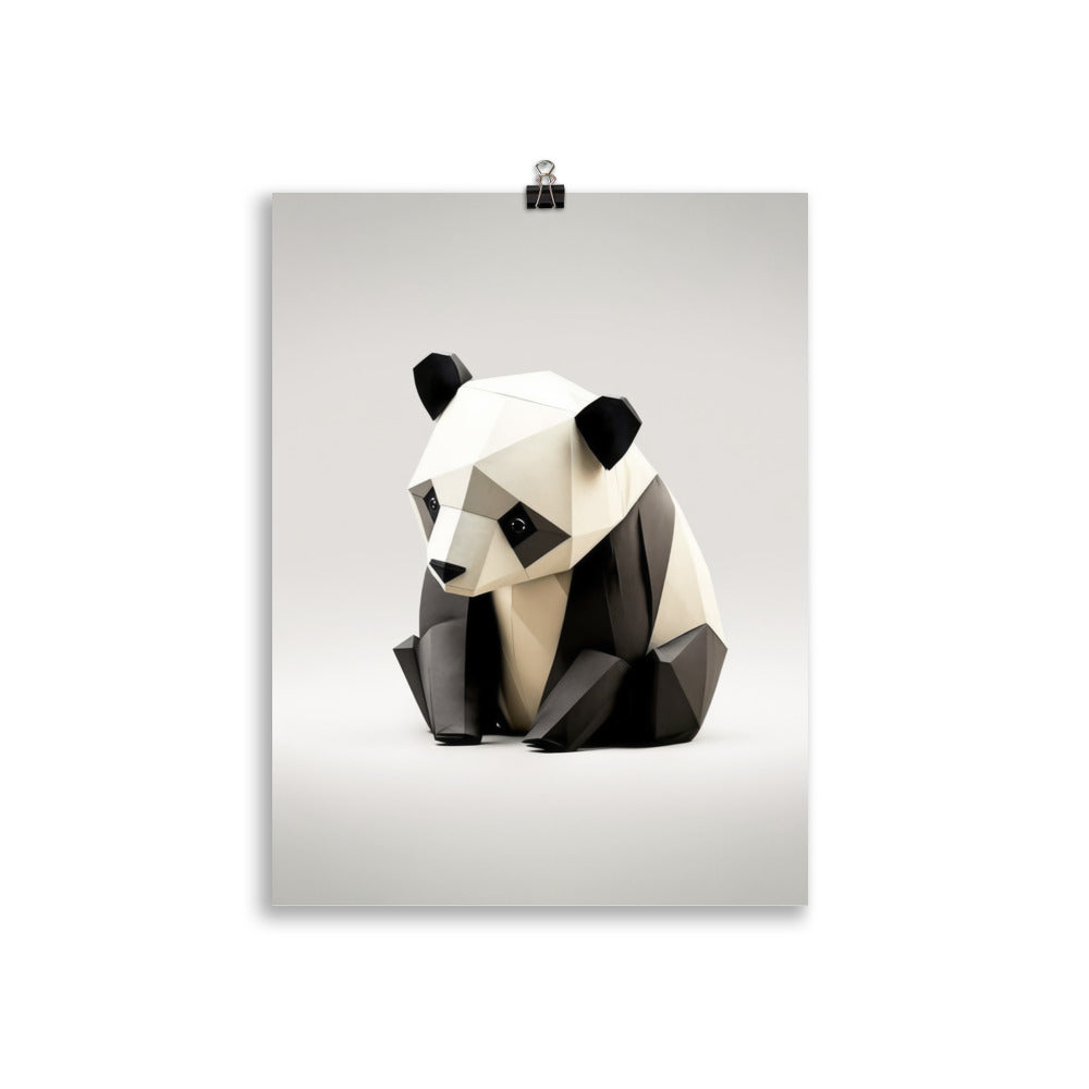 Origami panda baby