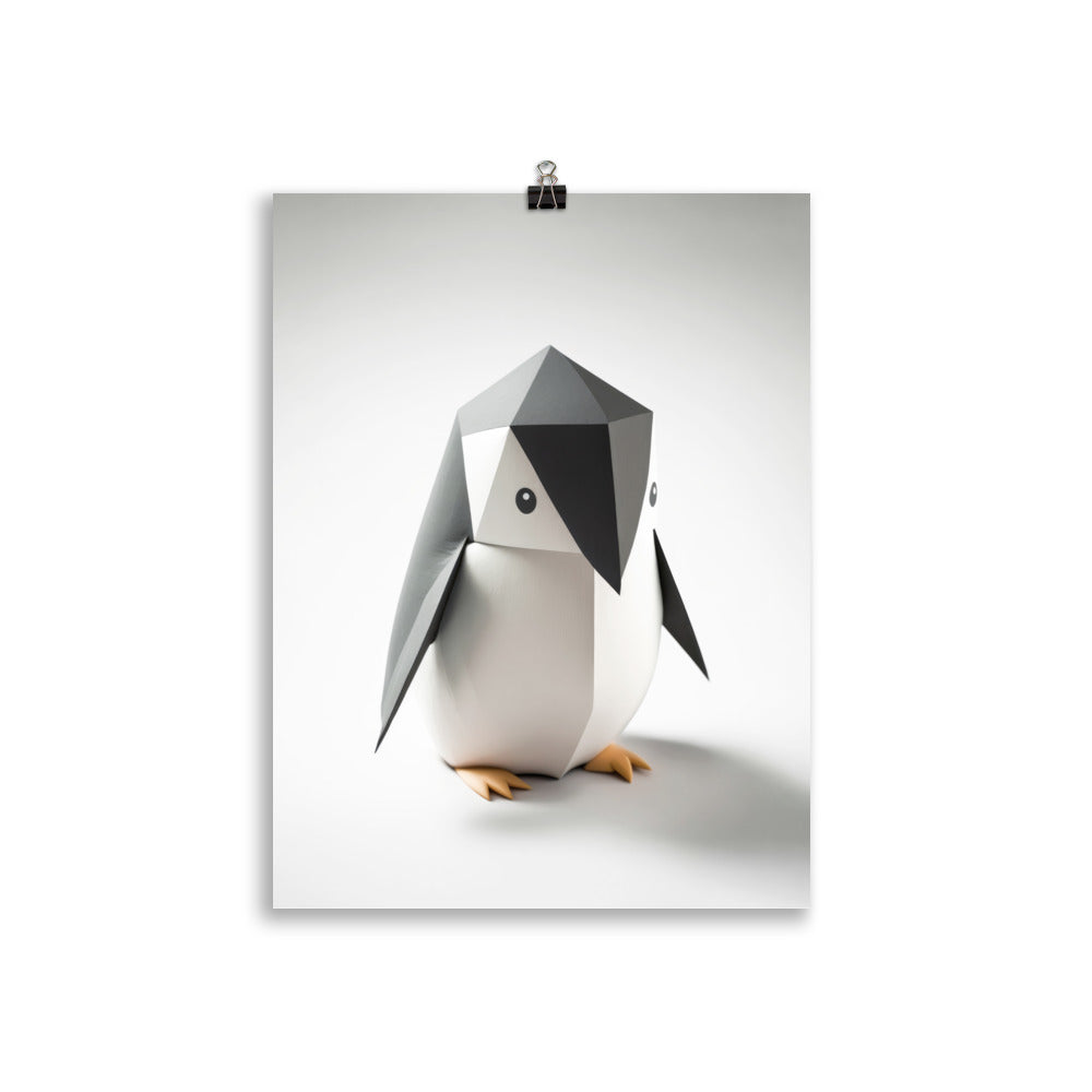 Origami penguin baby