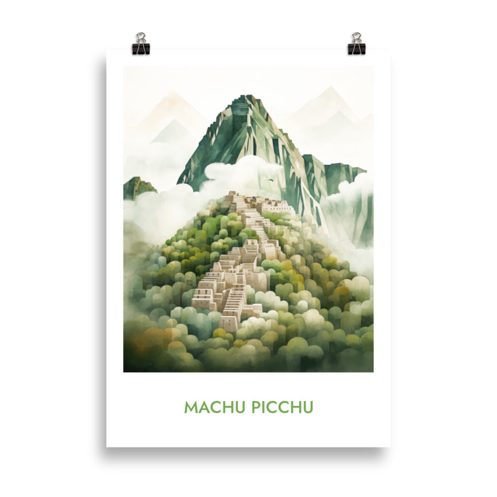 Machu Picchu - with writing