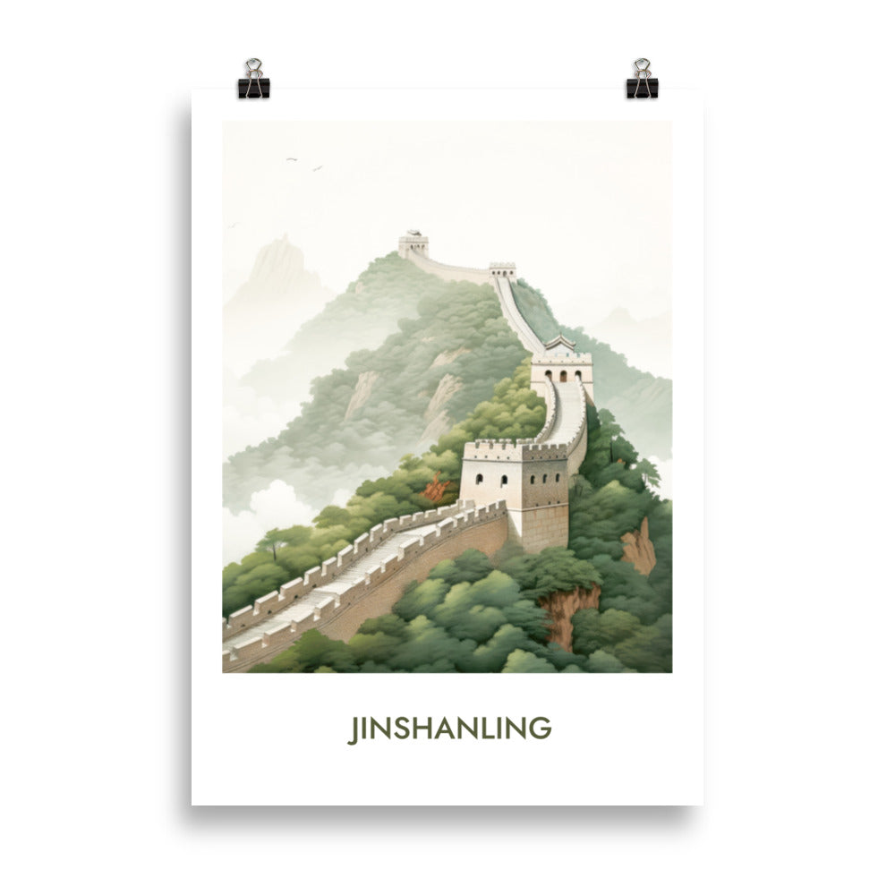 Jinshanling - mit Schrift