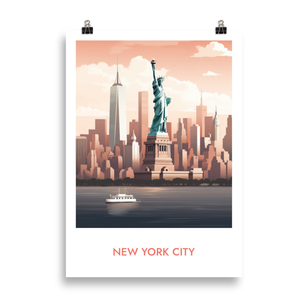 New York City - mit Schrift