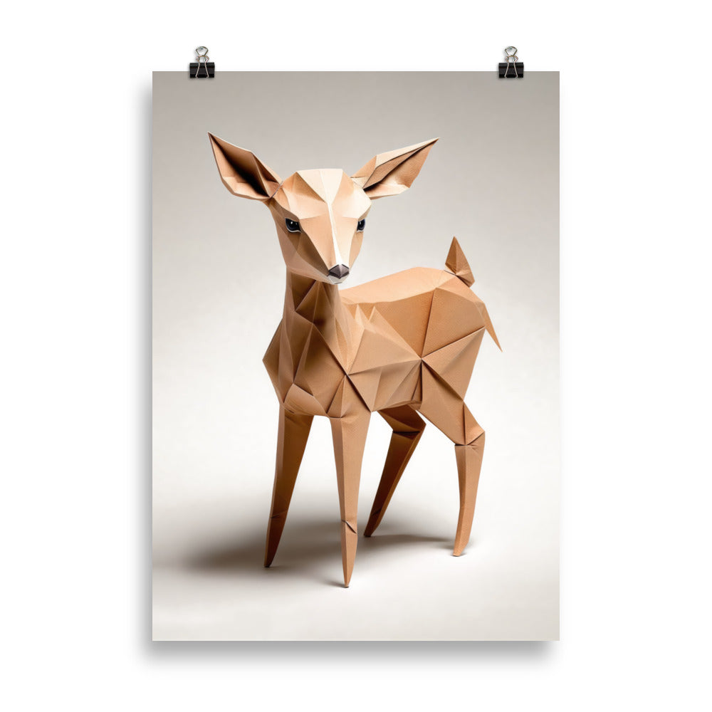 Origami fawn