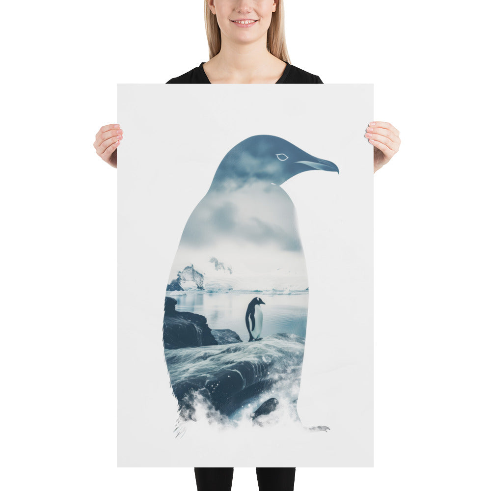 Double exposure penguin