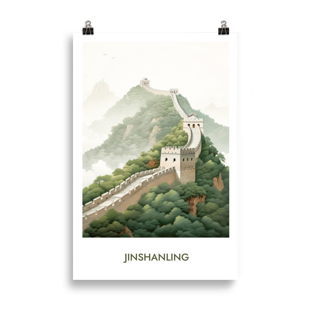 Jinshanling - mit Schrift