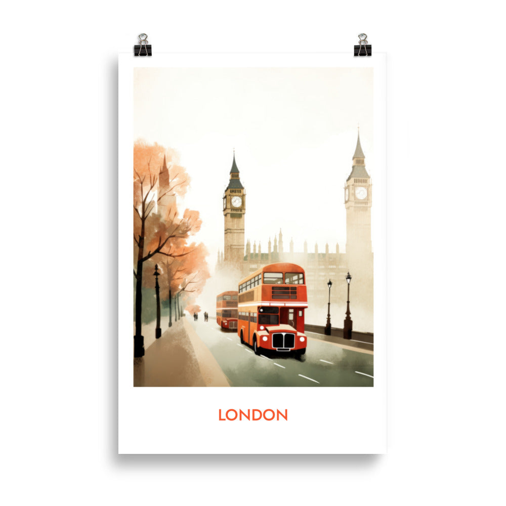 London - with writing