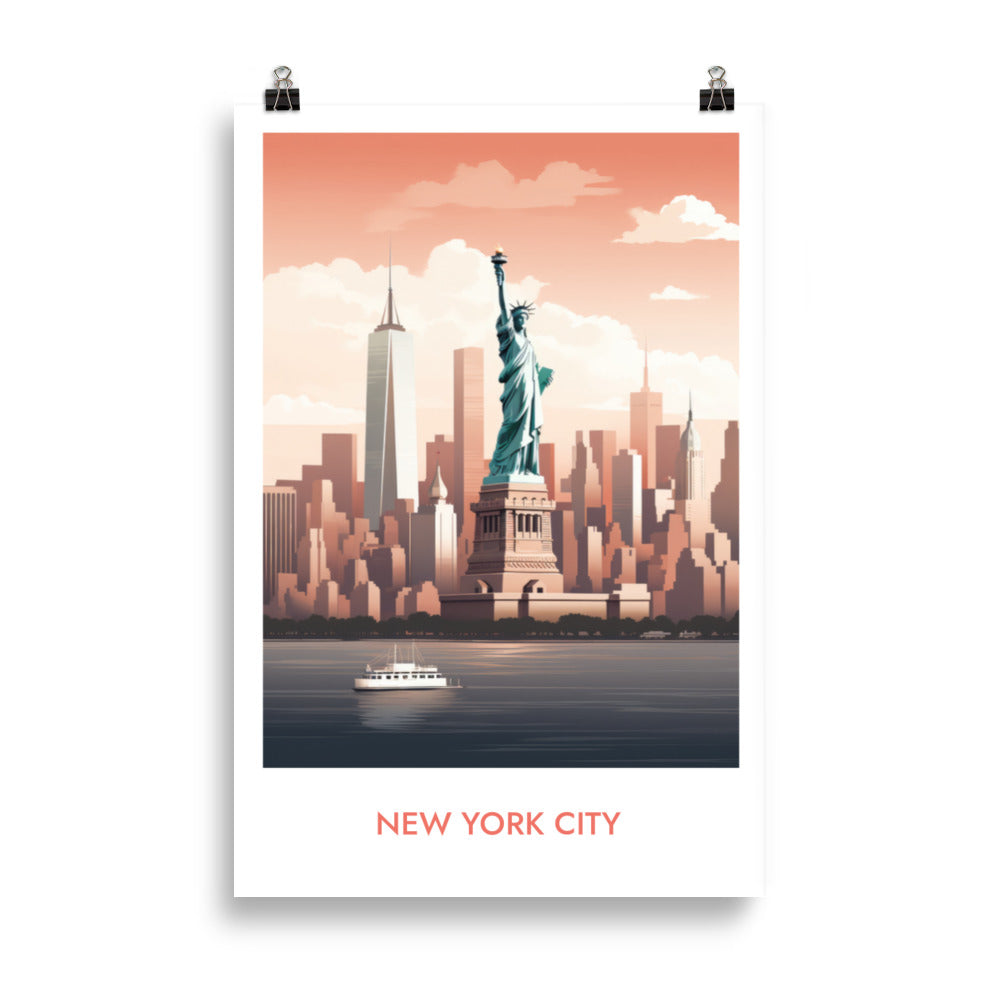 New York - avec écriture