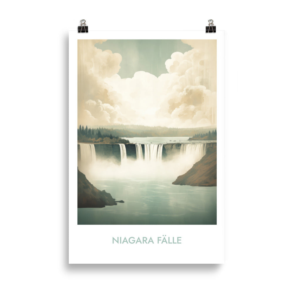 Niagara Fälle - mit Schrift