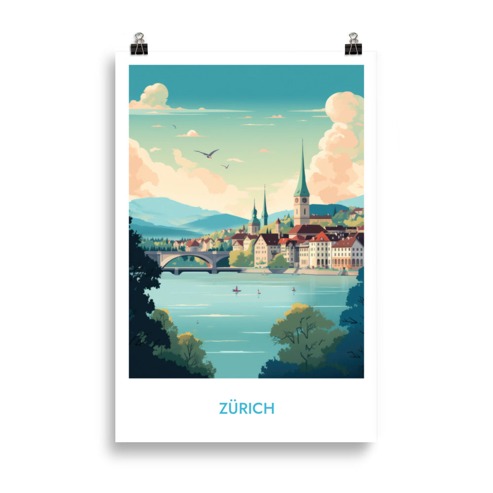 Zürich - mit Schrift