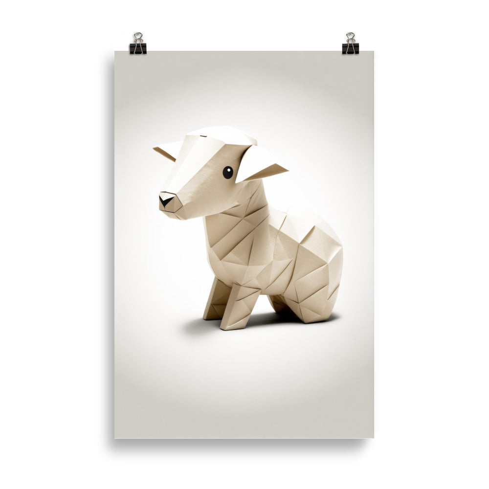 Bébé mouton en origami