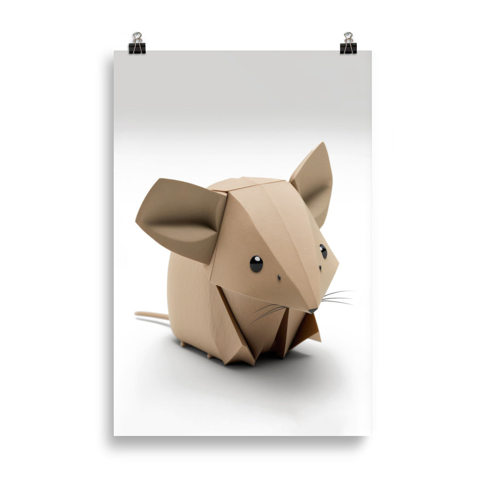 Bébé souris en origami