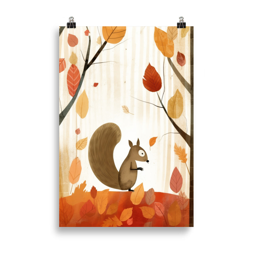 Écureuils d'automne