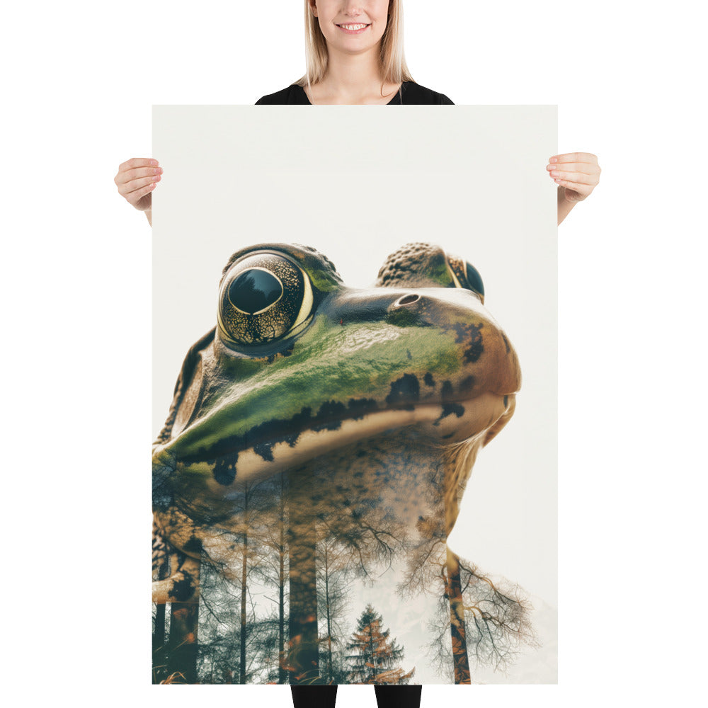 Double exposure frog