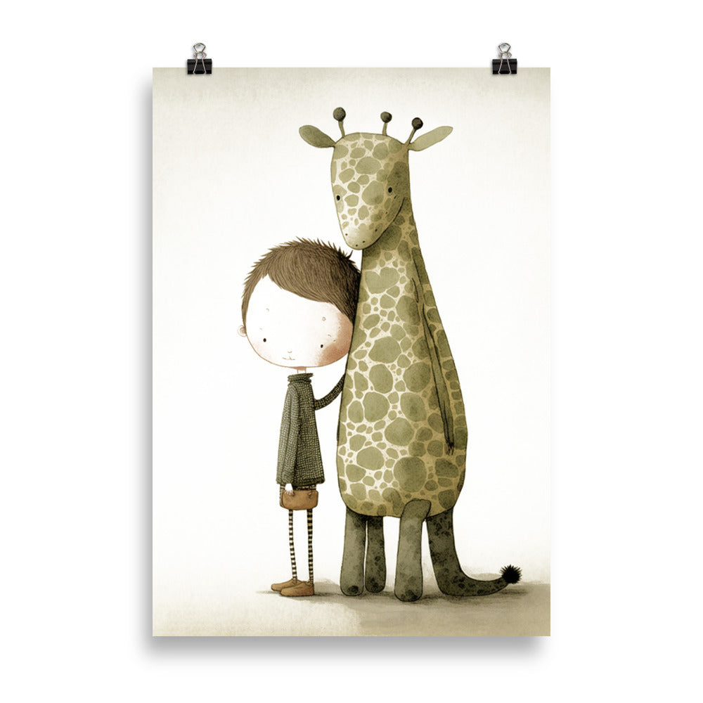 Giraffe und sein bester Freund