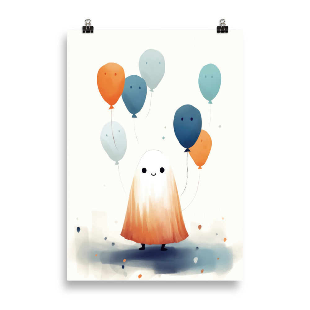 Ghost with balloons