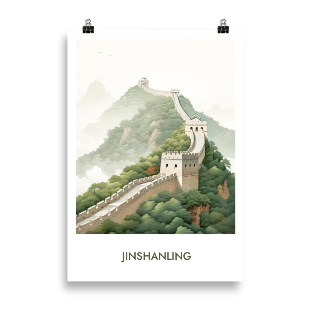 Jinshanling - mit Schrift