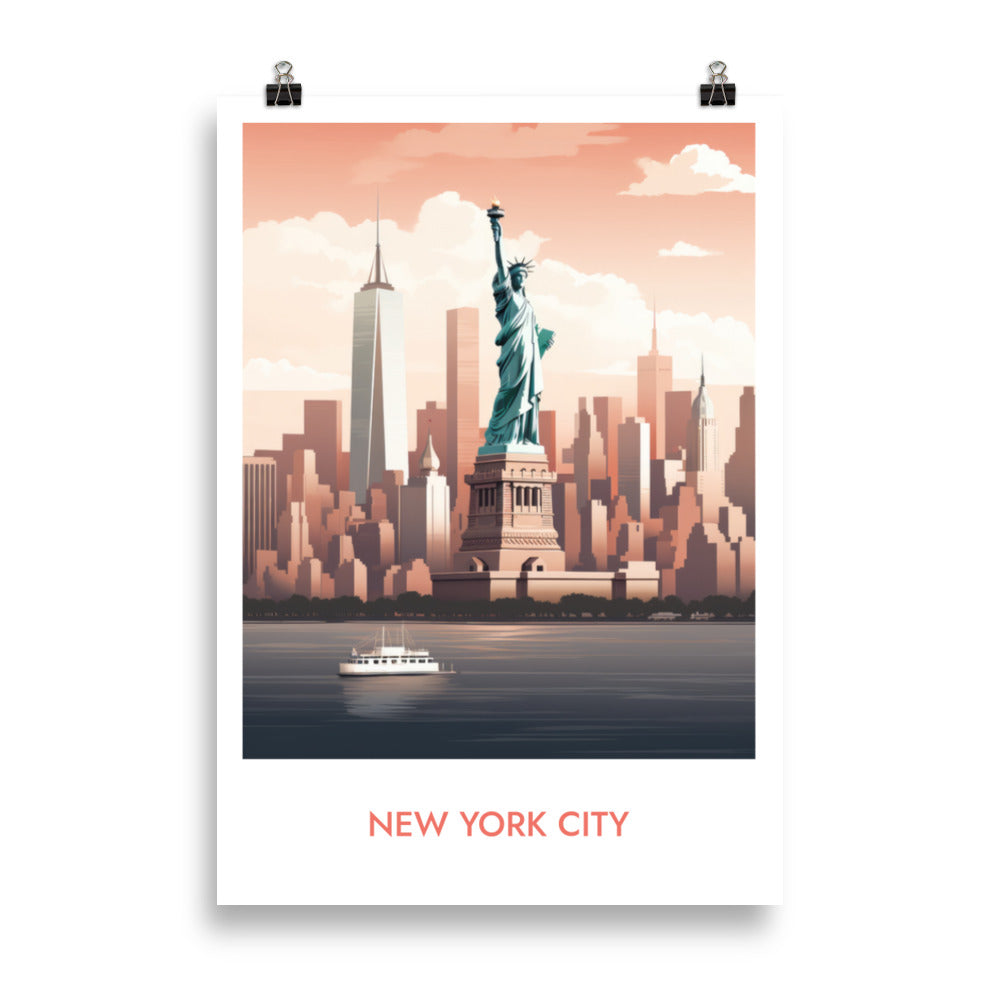 New York City - mit Schrift